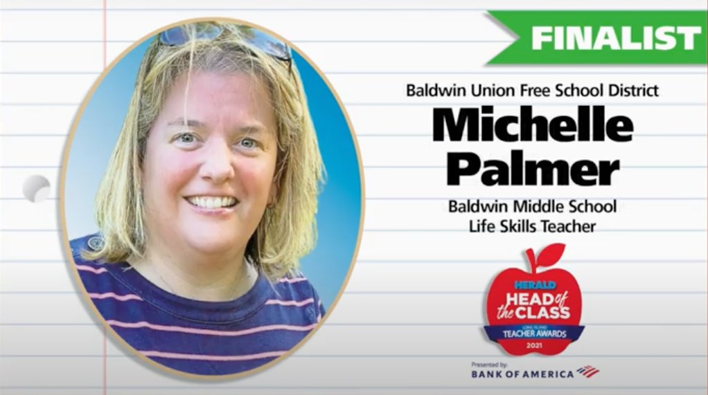 Herald Head of the Class 2021 Michelle Palmer, Baldwin Middle School